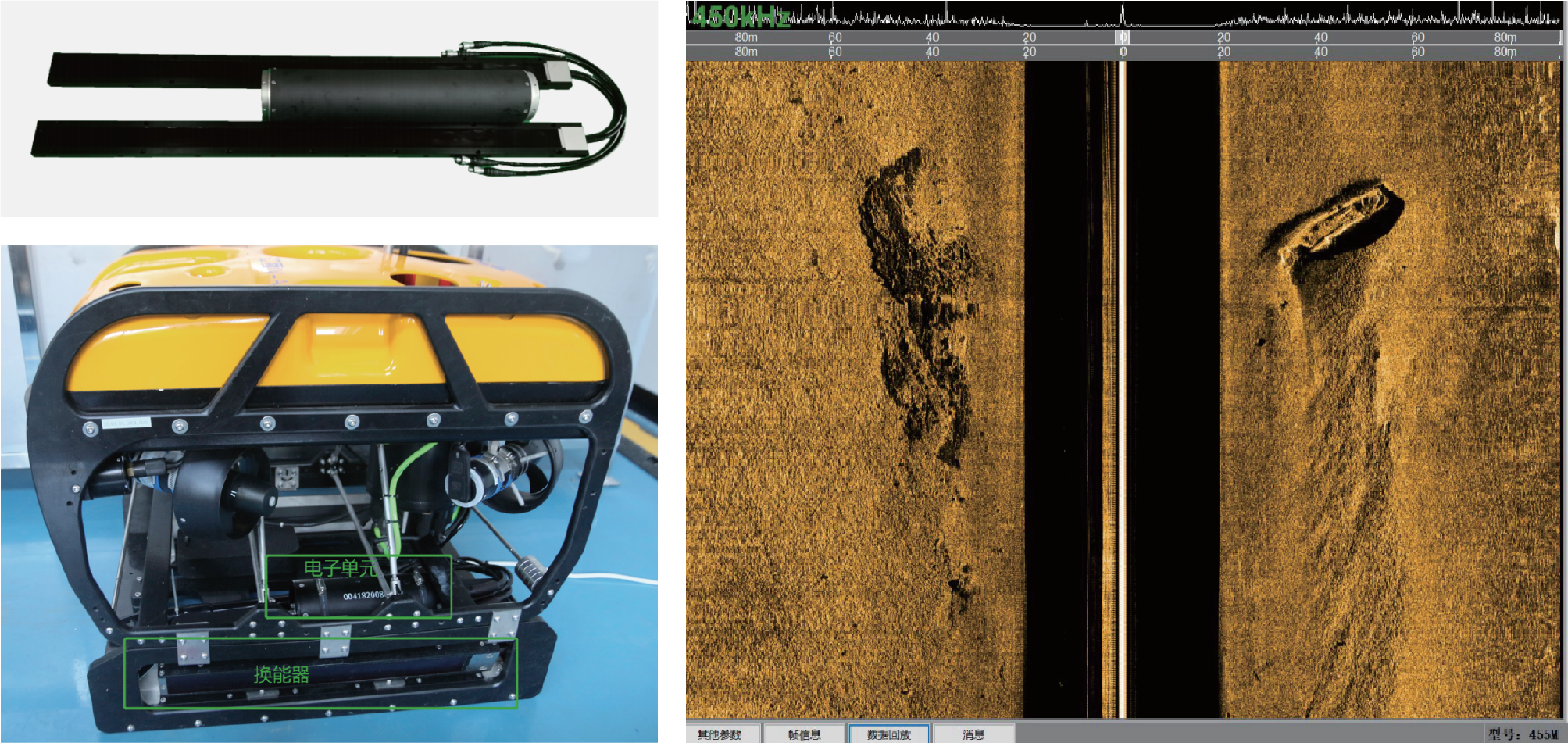嵌入型多波束側(cè)掃聲吶
